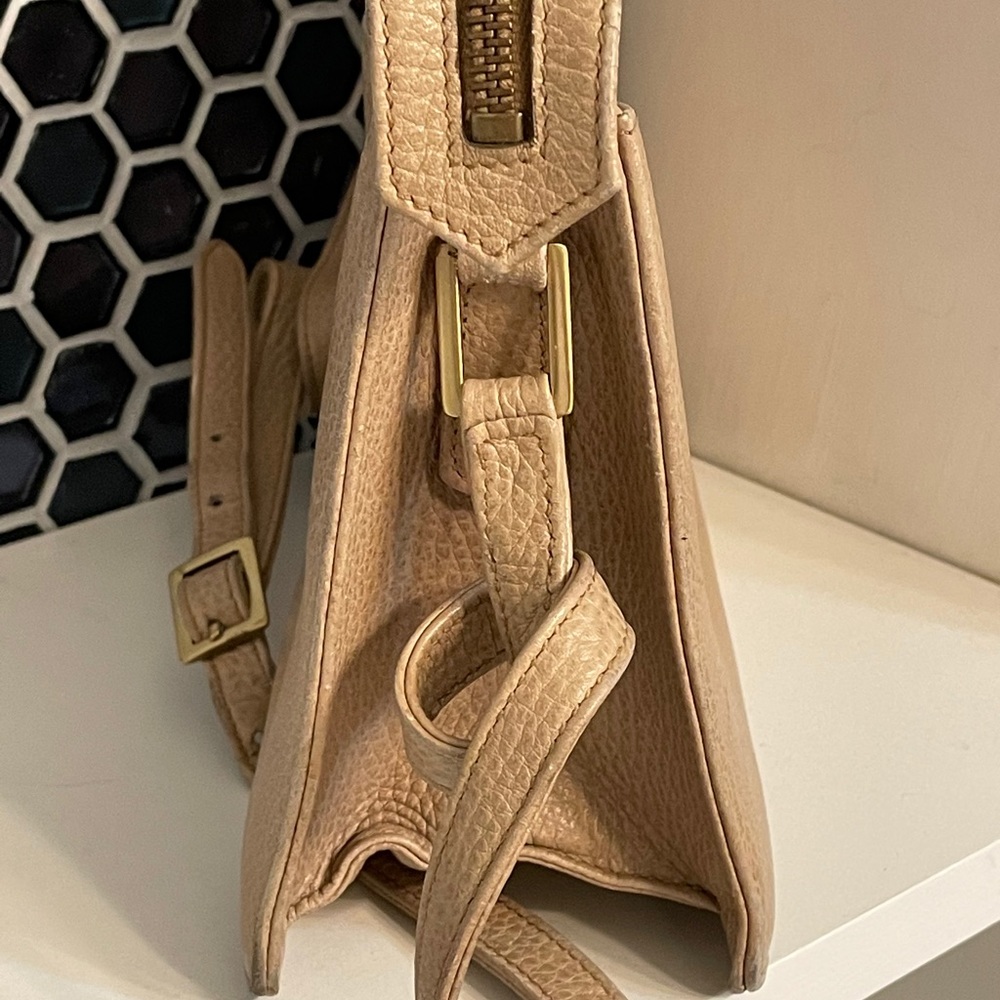 Vintage Mark Cross Pebbled Leather Crossbody Bag - Picture 6 of 16